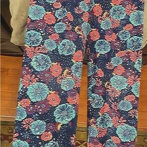 Lularoe Floral Kids leggings tween size